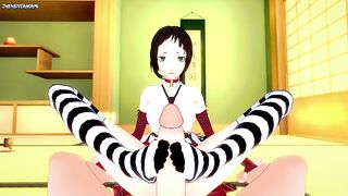 Marie from Persona 4 Gives You The Best Footjob Ever!