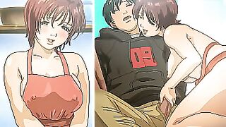 Hentai – Hot Stepmom Seduces Her Youthful Stepson [Uncensored] [Subtitled]