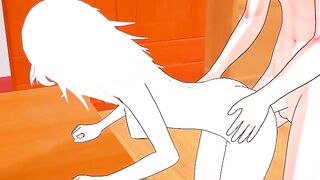 Gawr Gura can't stop Squirting from good the penetration is - Hololive Hentai