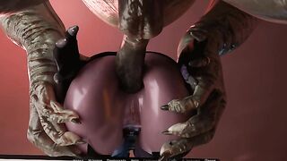 huge monster invades tight holes of sweet girl. Fallout 2k 3d