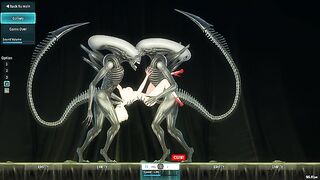 Triple penetration in the world of monsters and long cocks. female voice