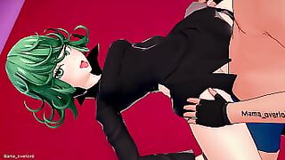 La candente y calentona Tatsumaki prefiere tener mucho amor de nuevo antes de dormir (Hentai)
