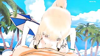 Sexo placentero con marin kitagawa en la playa