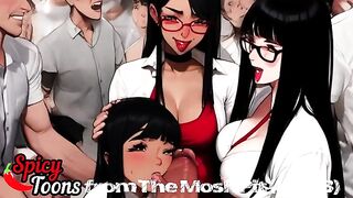 Tifa & Aerith Among The Uncensored Hentai Girls Getting Fucked Hard At Rock Concert