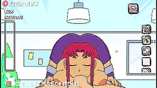 Starfire Full Scenes Creampie Compilation - Hole House Game &lbrack;Rule 34&comma; Hentai&comma; Cartoon&rsqb;