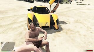 Amanda Cheats her Husband with Trevor in the Beach Part 2! Blowjob and Anal Sex! GTA Free Porn
