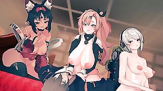 Nicole Demara and Nekomiya Mana (By: Anna Anon)