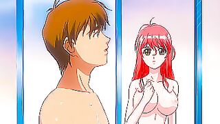 Hentai Uncensored - My busty stepsister catches me masturbating in the bathroom