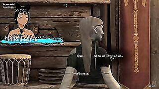 Skyrim B and L mod - Found an interesting woman with huge tits and big ass