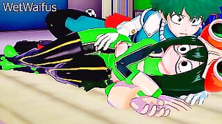 Tsuyu and Deku have Private Sex Session after class - My Hero Academia Hentai