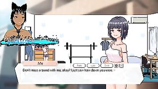 Delivery Hot - Delivering packages and meeting Sakura who likes to work out and protein like cum