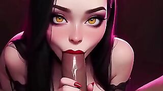 Pov hot MILF teasing with a spectacular blowjob - Ai generated 3D Cartoon