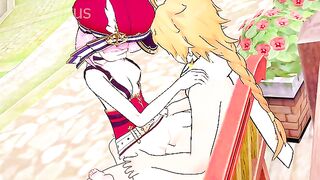 Charlotte gets Horny for some Sensual Sex - Genshin Impact Hentai
