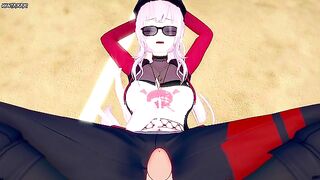 Mori Calliope the Vtuber Gives An Amazing Footjob