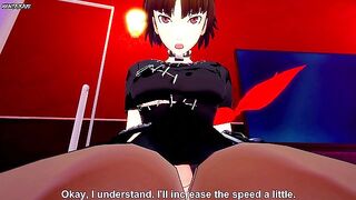 Makoto Niijima from Persona 5 Gives You An Amazing Footjob