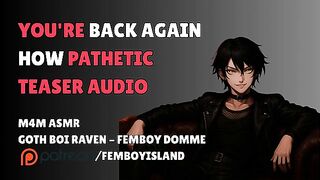 Edge For Me Goth Femboy Audio - TEASER AUDIO