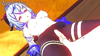 Ganyu and Aether Intimate Sex Compilation - Genshin Impact Hentai