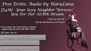 [F4M] [Script Fill] Your Sexy Neighbor “Borrows” You for Her ASMR Stream [ASMR] [gentle Fdom]