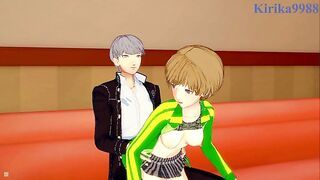 Satonaka and Yu Narukami have deep fucking in a karaoke room. - Persona 4 Hentai