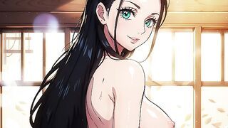 Unexpected meeting with Nico Robin! - One piece quick JOI