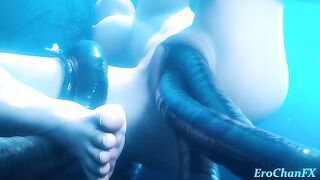 Tifa underwater hentai!