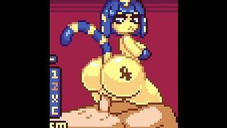 Hentai Pixel Art reverse Cow girl fuck.