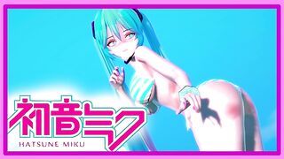 Vocaloid - Hatsune Miku awaits you at the beach