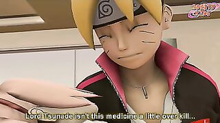 Boruto cumple su sueño y se folla a su tía Sakura
