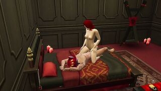 Dominatrix Theresa Teases and Dominates Dion in Sims 4