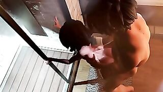 Aunt Cass fucked in the shower