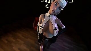 Hot nun loves cock l 3d Hentai Animation