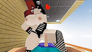 Girl with big tits goes crazy in bed / Jenny's mod