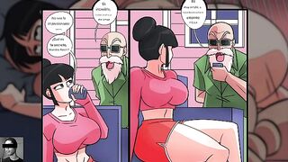 Dragon Ball Z Hentai: Milk se va de vacaciones a solas con el maestro Roshi