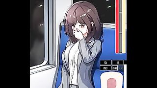 [Gameplay] Using the magic masturbator on Office Lady in train Hentai Game