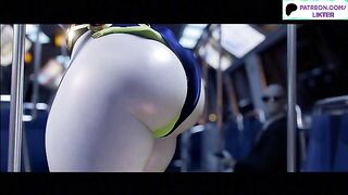 RAVEN AND BEAST BOY CASUAL RIDE ON A TRAIN | DC CARTOON HENTAI