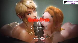 ZELDA  AND LINK BIG DICK BLOWJOB POV | THE LEGENDS OF ZELDA HENTAI ANIMATION