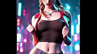 Aerith's Cheerful Dance &lpar;Sistar - Shake It&rpar; &vert; FF7 &vert; 3D Dance &vert; AI Generated Uncensored Hentai