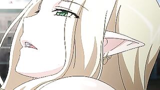 DIOSA ELFA FOLLADA EN PÚBLICO - Hentai Kuroinu: Kedakaki Seijo wa Hakudaku ni Somaru Cap.4
