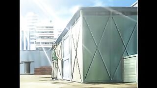 Hentai teen fucks hottie in storage room