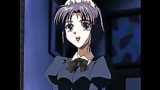 Hentai maid gets fucked by master and butler