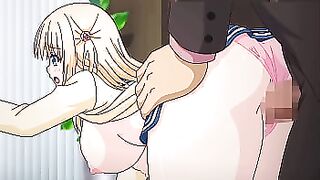 Manager se coge a las idols tetonas - Hentai Dearest Blue Ep. 5