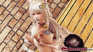 Moritani Kanami In Kitty Cosplay Rule34 – Thrust Up Doggy Fuck In Garden, Cowgirl On Bench & Lotus Pose With Creampie 3D Animation