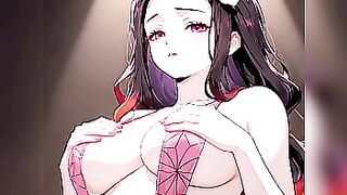 Nezuko teen, ai minha buceta - r34 - Hentai - semi real - Ai-generated