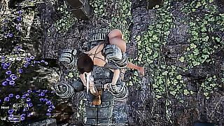 Lara Croft awakens an ancient statue to obtain sperm for a ritual. 3D Hentai Game