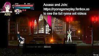 Pink haired lady giving a blowjob in Ghell2 hentai game new gameplay