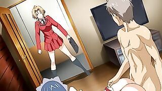 My Girlfriend Catches Me with her Best Friend and Joins for a Threesome - Hentai
