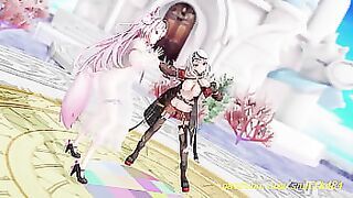 noVR mmd KoyoriChloe Dance 3d hololive Hentai