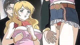 Hentai – Groping a Hot Busty Blonde MILF on a Public Train [UNCENSORED]
