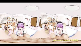 VR180 mmd Towa BlowJob 3d hololive Hentai