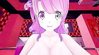 Himemori Luna and Tokoyami Towa intense sex. - Hololive VTuber POV Hentai